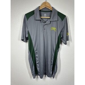Oregon Ducks Shirt Mens Medium Gray Green NCAA College Golf Polo Knights Apparel